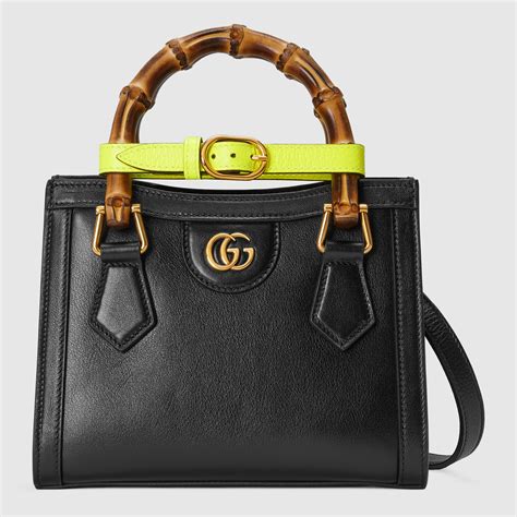 borsa gucci nera manico trasparente sfumato|borse donna Gucci.